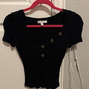 Navy blue babydoll tee